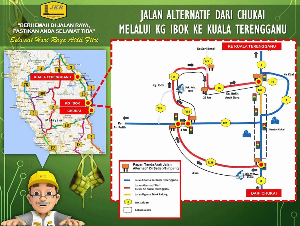 Laluan Alternatif Ke Pantai Timur Kelantan Terengganu Dan Pahang