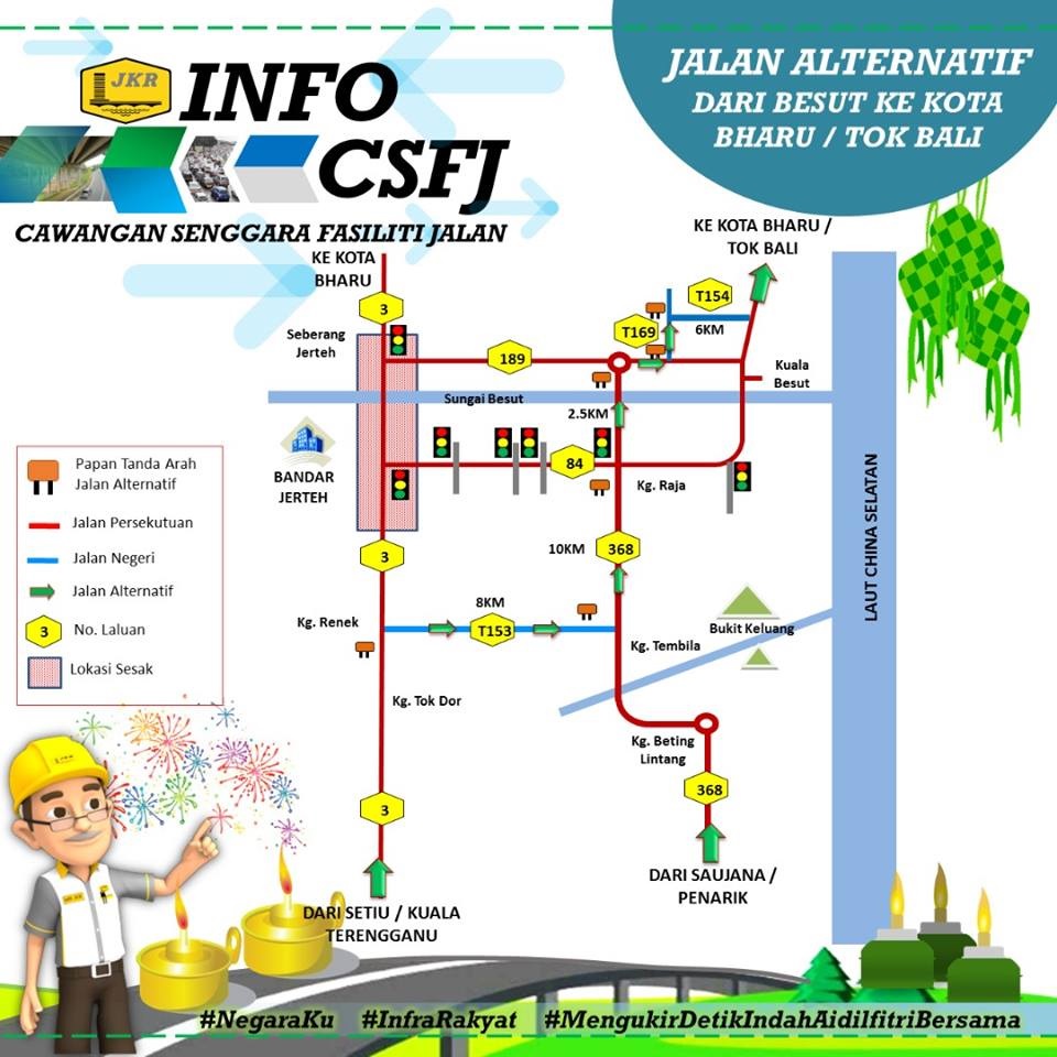 Laluan Alternatif Ke Pantai Timur Kelantan Terengganu Dan Pahang