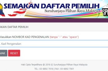 semakan daftar pemilih spr pru online